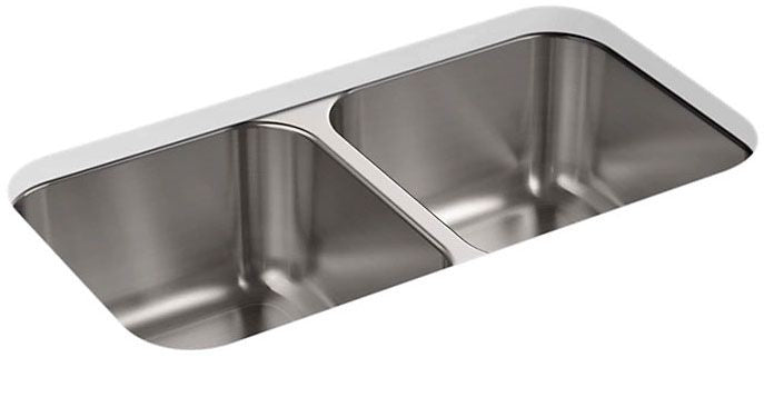 Sterling F11444-NA MCALLISTER® 32X18X8.25 Double Basin Sink