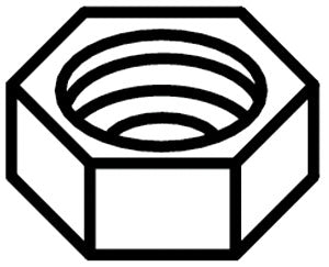 KOHLER K-43491 Nut, .562-24Nef-2B