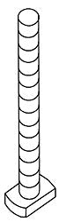 KOHLER K-51529 Bolt, Tee