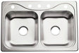 Sterling F11400-3-NA SOUTHHAVEN™ 33x22x6.5 Double Basin Sink