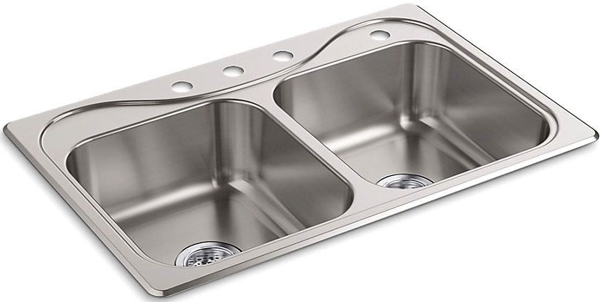 Sterling F11402-4-NA SOUTHHAVEN™ 33x22x8 Double Basin Sink