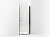 Sterling Finesse Headerless frameless pivot shower door 33" max opening x 67" H (Model 5690-33ADR-G03)