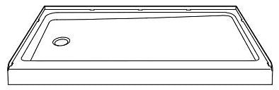 Sterling 72181910-0 ENSEMBLE™ Rectangular 60X32 Shower Base