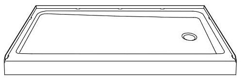Sterling 72181920-0 ENSEMBLE™ Rectangular 60X32 Shower Base