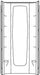 Sterling 72302700-0 STORE+® 36 Back Wall