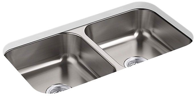 Sterling F24765-NA MCALLISTER® 32X18X6 Double Basin Sink