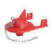 Korky 2012BP Shark Fin Toilet Flapper, 2 in, Rubber, Red