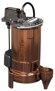 Liberty 287 1/2 HP Cast Iron Submersible Sump / Effluent Pump with Vertical Magnetic Float - 115V