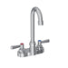 Elkay 4" Centerset with Exposed Deck Faucet with 4" Gooseneck Spout 2" Lever Handles Chrome