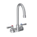 Elkay 4" Centerset with Exposed Deck Faucet with 5" Gooseneck Spout 2" Lever Handles Chrome
