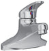 Elkay 4" Centerset with Exposed Deck Lavatory Faucet Pop-Up Drain Integral Spout Single Control 4" Wristblade Handle