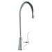Elkay Single Hole with Single Control Faucet with 8" Gooseneck Spout 4" Wristblade Handle Chrome