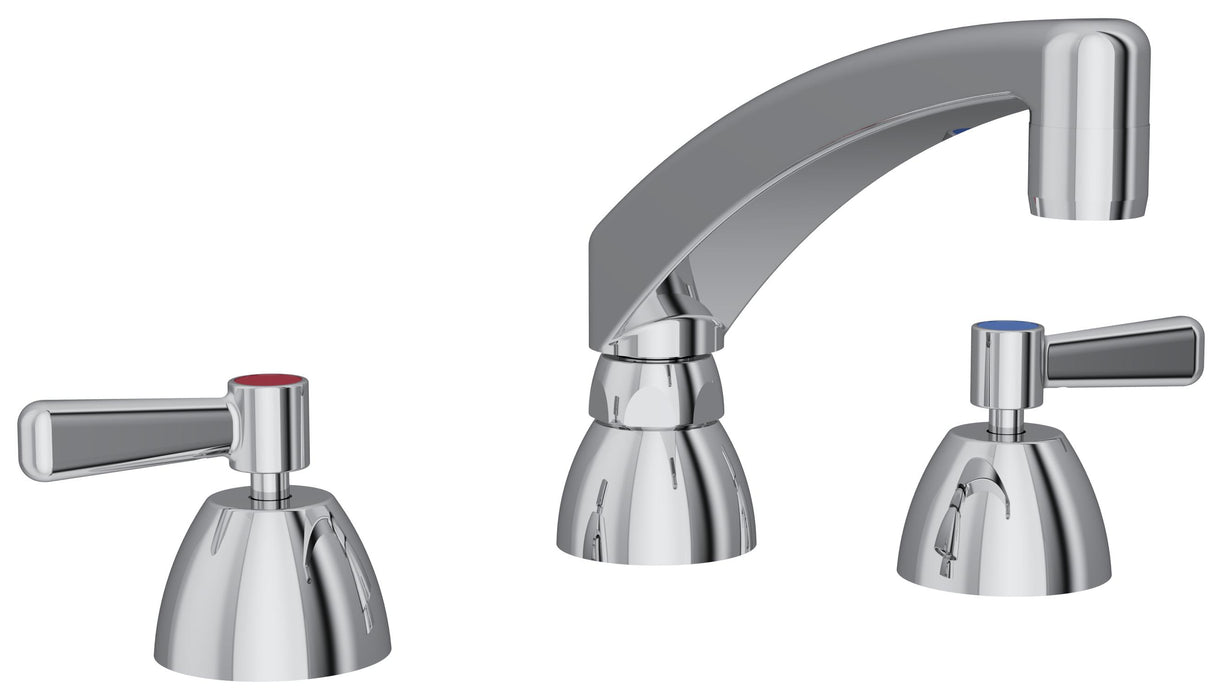 Elkay 8" Centerset with Concealed Deck Faucet with 8" Arc Tube Spout 2" Lever Handles Chrome