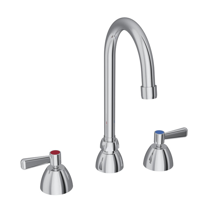 Elkay 8" Centerset with Concealed Deck Faucet with 5" Gooseneck Spout 2" Lever Handles Chrome