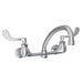 Elkay Foodservice 8" Centerset Wall Mount Faucet with 10" Arc Tube Spout 4" Wristblade Handles 1/2" Offset Inlets