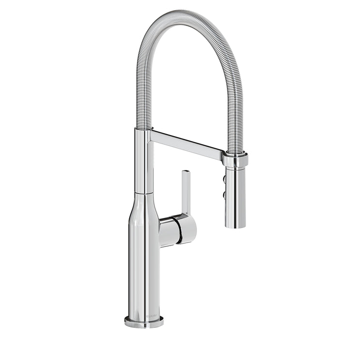Elkay Avado Single Hole Kitchen Faucet with Semi-professional Spout and Forward Only Lever Handle Chrome