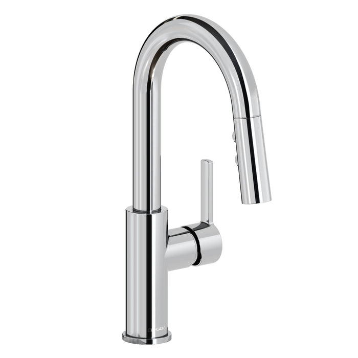 Elkay Avado Single Hole Bar Faucet with Pull-down Spray and Lever Handle Chrome