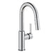 Elkay Avado Single Hole Bar Faucet with Pull-down Spray and Lever Handle Chrome