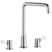 Elkay 8" Centerset Concealed Deck Mount Faucet with Arc Tube Spout and 2-5/8" Lever Handles + 8" Spout Reach Chrome