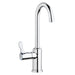 Elkay Single Hole 12-1/2" Vandal Resistant Deck Mount Faucet with Gooseneck Spout Lever Handle on Left Side Chrome