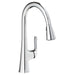 Elkay Harmony Single Hole Kitchen Faucet with Pull-down Spray and Forward Only Lever Handle Chrome