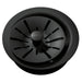 Elkay Quartz Perfect Drain 3-1/2" Polymer Disposer Flange with Removable Basket Strainer and Rubber Stopper Charcoal