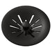 Elkay Quartz Perfect Drain 3-1/2" Removable Polymer Basket Strainer and Rubber Stopper Black