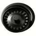 Elkay Polymer 3-1/2" Disposer Flange with Removable Basket Strainer and Rubber Stopper Caviar