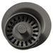 Elkay Polymer 3-1/2" Disposer Flange with Removable Basket Strainer and Rubber Stopper Chestnut