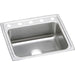 Elkay Lustertone Classic Stainless Steel 22" x 19-1/2" x 7-5/8" 5-Hole Single Bowl Drop-in Sink