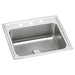Elkay Lustertone Classic Stainless Steel 22" x 19-1/2" x 7-5/8" 3-Hole Single Bowl Drop-in Sink with Perfect Drain®