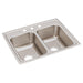 Elkay Lustertone Classic Stainless Steel 25" x 19-1/2" x 7-5/8" 3-Hole Equal Double Bowl Drop-in Sink