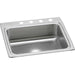 Elkay Lustertone Classic Stainless Steel 25" x 22" x 8-1/8" 4-Hole Single Bowl Drop-in Sink
