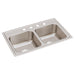 Elkay Lustertone Classic Stainless Steel 29" x 18" x 7-5/8" 4-Hole Equal Double Bowl Drop-in Sink