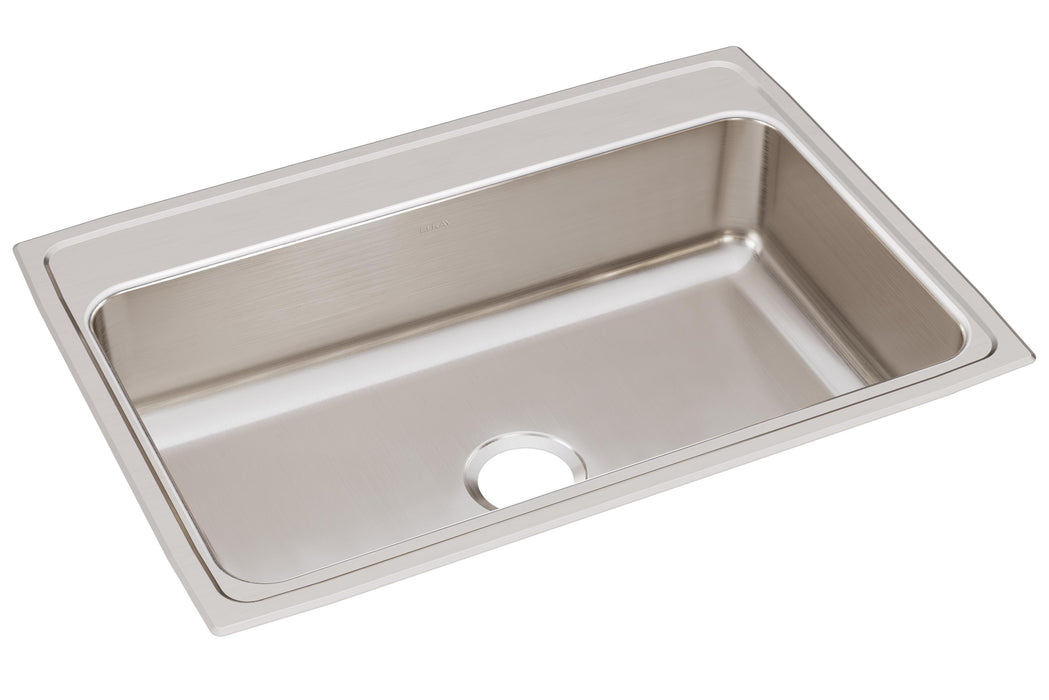 Elkay Lustertone Classic Stainless Steel 31" x 22" x 7-5/8" 0-Hole Single Bowl Drop-in Sink