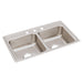 Elkay Lustertone Classic Stainless Steel 33" x 19-1/2" x 7-5/8" 3-Hole Equal Double Bowl Drop-in Sink with Quick-clip