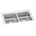 Elkay Lustertone Classic Stainless Steel 37" x 22" x 7-5/8" 1-Hole Equal Double Bowl Drop-in Sink