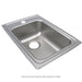 Elkay Lustertone Classic Stainless Steel 15" x 22" x 5-1/2" 3-Hole Single Bowl Drop-in ADA Sink