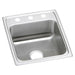 Elkay Lustertone Classic Stainless Steel 17" x 20" x 5" MR2-Hole Single Bowl Drop-in ADA Sink