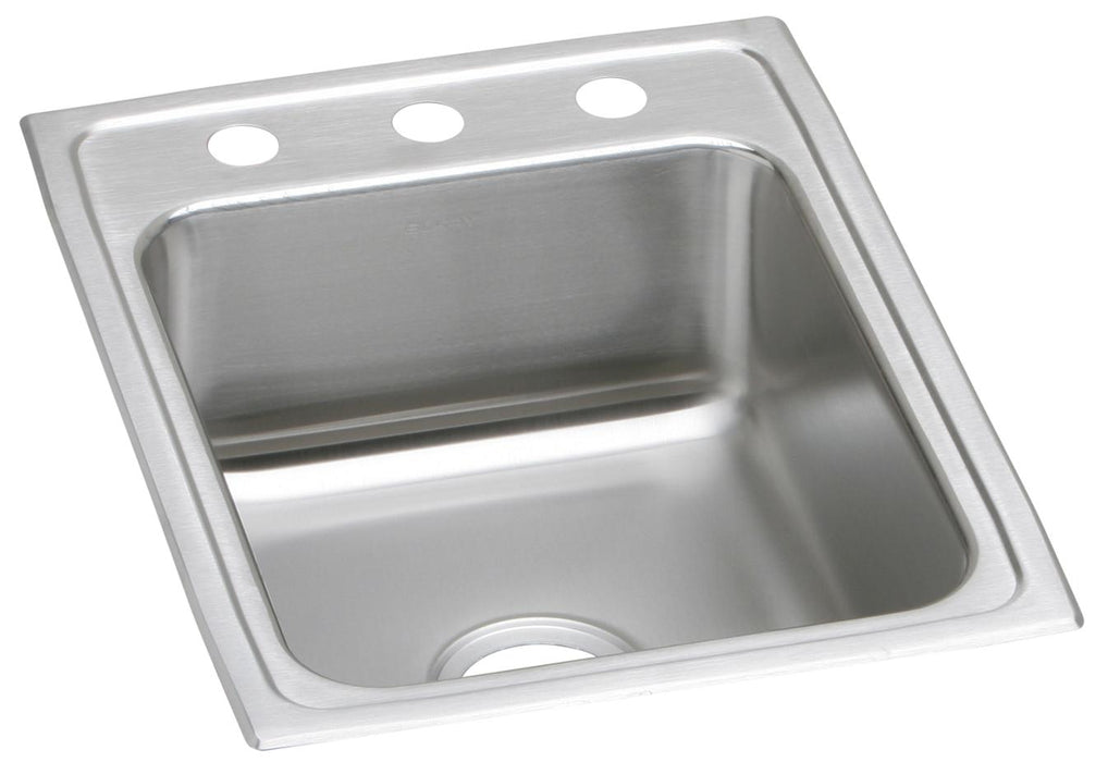 Elkay Lustertone Classic Stainless Steel 17" x 22" x 5-1/2" 0-Hole Single Bowl Drop-in ADA Sink