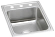 Elkay Lustertone Classic Stainless Steel 17" x 22" x 4" 2-Hole Single Bowl Drop-in ADA Sink