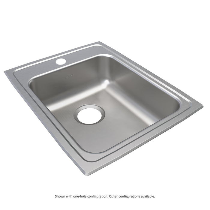 Elkay Lustertone Classic Stainless Steel 17" x 22" x 6-1/2" MR2-Hole Single Bowl Drop-in ADA Sink