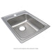 Elkay Lustertone Classic Stainless Steel 17" x 22" x 6-1/2" MR2-Hole Single Bowl Drop-in ADA Sink
