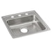 Elkay Lustertone Classic Stainless Steel 19-1/2" x 19" x 5" 3-Hole Single Bowl Drop-in ADA Sink