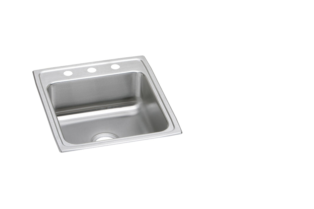 Elkay Lustertone Classic Stainless Steel 19-1/2" x 22" x 4-1/2" 2-Hole Single Bowl Drop-in ADA Sink