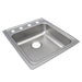 Elkay Lustertone Classic Stainless Steel 19-1/2" x 22" x 6-1/2" OS4-Hole Single Bowl Drop-in ADA Sink