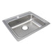 Elkay Lustertone Classic Stainless Steel 22" x 19-1/2" x 6" 1-Hole Single Bowl Drop-in ADA Sink