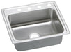 Elkay Lustertone Classic Stainless Steel 25" x 21-1/4" x 5" Single Bowl Drop-in ADA Sink