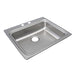 Elkay Lustertone Classic Stainless Steel 25" x 22" x 5-1/2" 2-Hole Single Bowl Drop-in ADA Sink