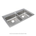 Elkay Lustertone Classic Stainless Steel 33" x 19-1/2" x 6" 3-Hole Equal Double Bowl Drop-in ADA Sink